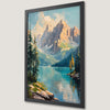 Mountain Lake Vista Art Poster - Capture Nature's Beauty