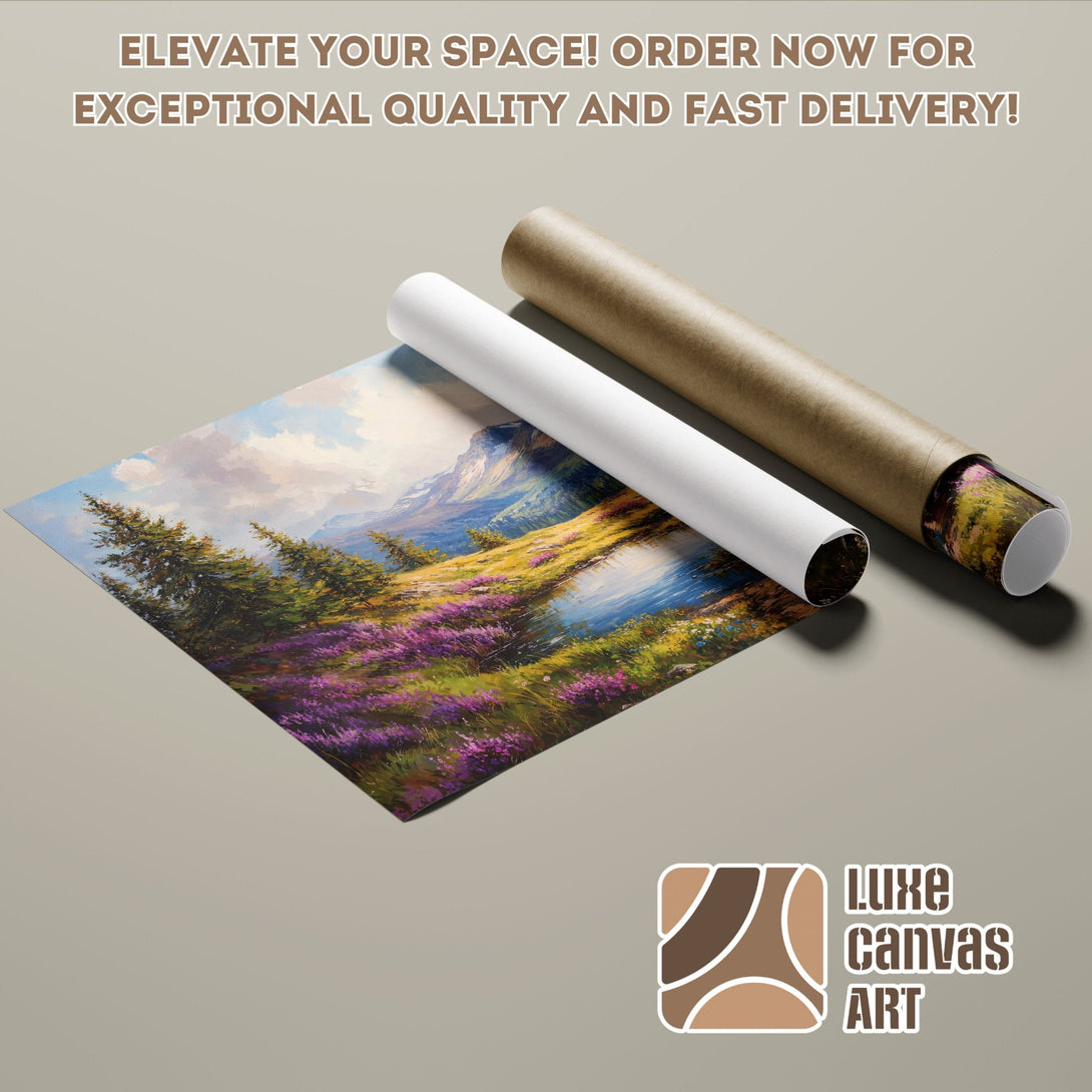 Landscape Poster Roll with vibrant colors, perfect for wall art. Order now!