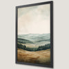 Mountain Landscape Art Poster - Serene Countryside View