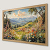 Mountain Meadow Art Poster - Serene Nature Print for Home