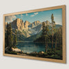 Mountain Wilderness Landscape Art Poster for Rustic Home Decor