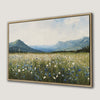 Mountain Wildflower Landscape Framed Canvas Print Art Decor
