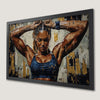 Muscular Strength Woman Art Poster for Gym Wall Decor