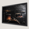 Musical Drum Kit Art Poster for the Music Lover