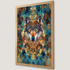 Mystic Gray Wolf Face Art Poster | Bohemian Wall Decor
