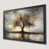 Mystic Oak Tree Autumn Art Poster - Serene Nature Wall Decor