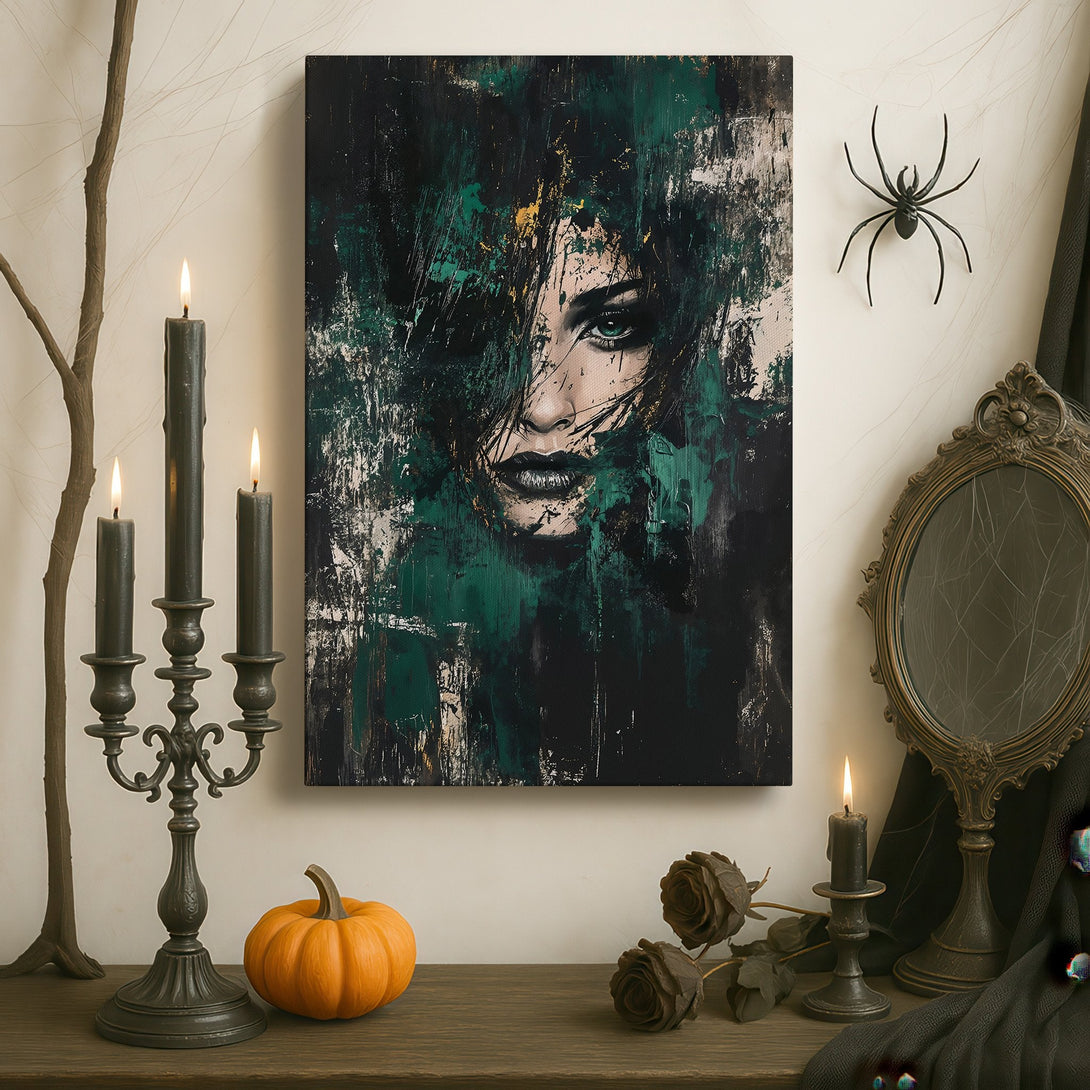 Framed Wall Art: Majestic deer portrait in warm autumn tones. Rustic style canvas print adds elegance to any interior. Shop now!