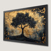 Mystical Black and Gold Tree Art Poster for Home Decor