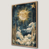 Mystical Celestial Art Canvas Print, Magical Wall Decor