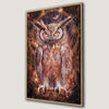 Mystical Cosmic Owl Canvas Print Bold Wildlife Decor
