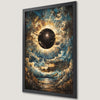 Mystical Eclipse Art Poster in Storm Clouds - Gothic Wall Decor