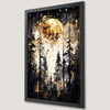 Mystical Forest Art Poster: Surreal Full Moon Scene for Your Wall