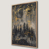 Mystical Forest Canvas Print under a Starry Night Sky