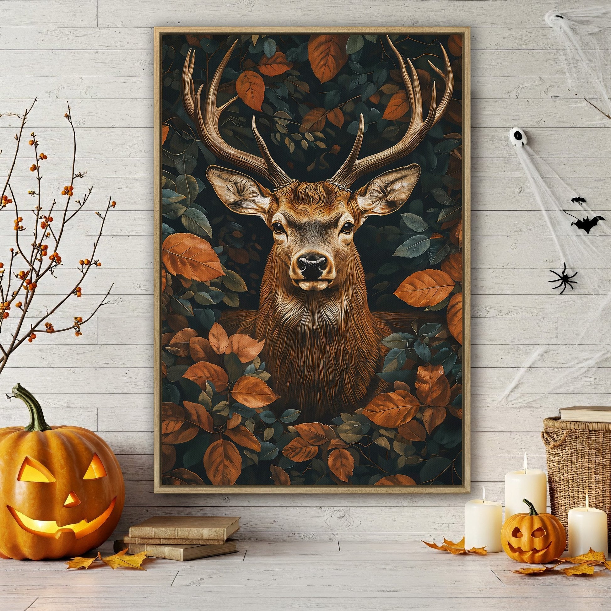 Mystical Forest Majestic Deer Canvas Print