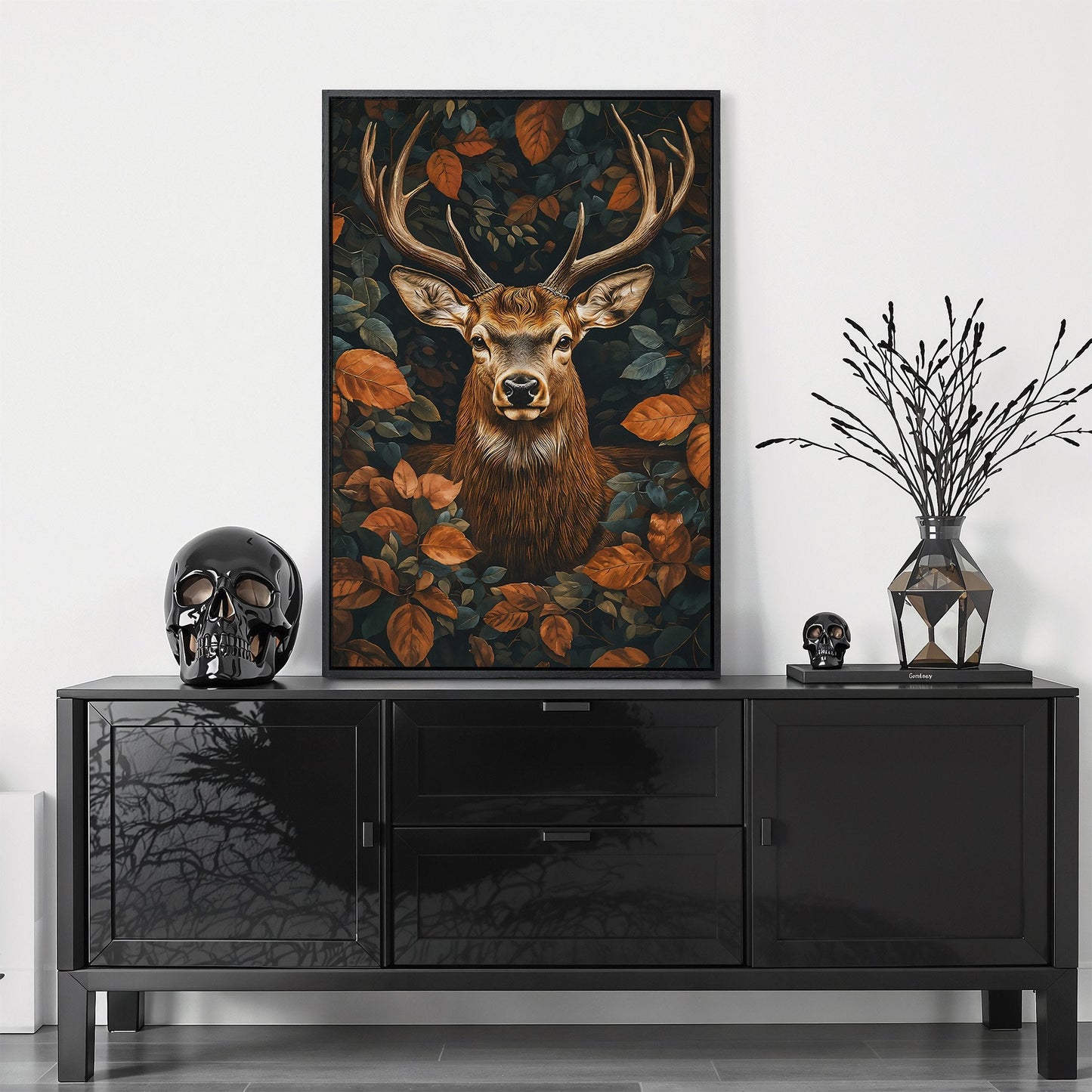 Mystical Forest Majestic Deer Canvas Print