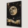 Mystical Full Moon Celestial Canvas Print
