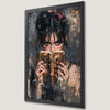 Mystical Girl with Vintage Book Art Poster for Gothic Decor