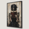 Mystical Girl with Vintage Book Canvas Print Art