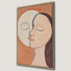 Mystical Moon and Woman Face Canvas Print for Boho Decor