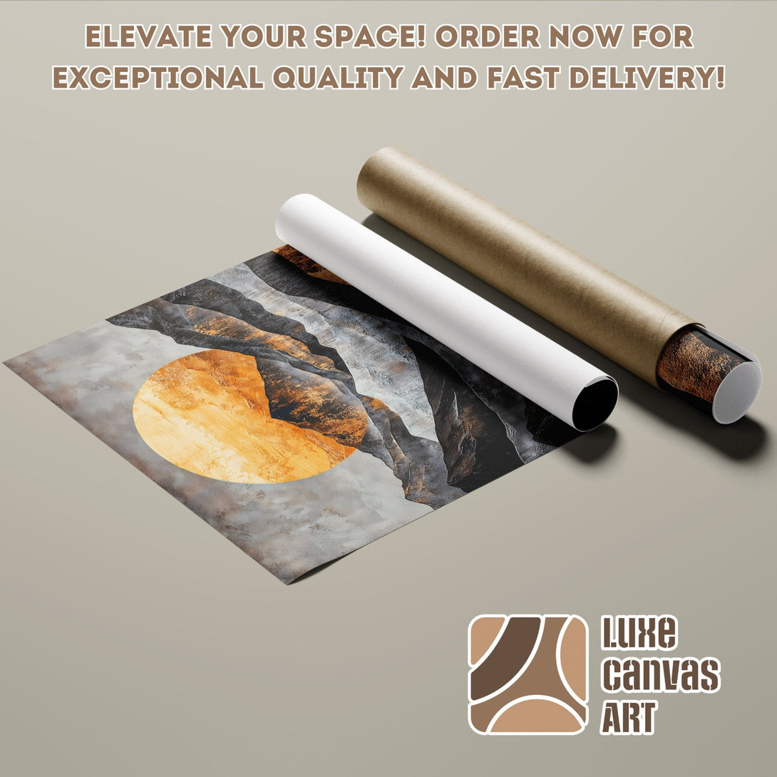 Abstract art Poster Roll in neutral tones. Elevate your space with this stunning print!