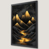Mystical Mountain Vista Art Poster - Enchanting Night Sky Decor