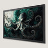 Mystical Octopus Sea Monster Art Poster for Nautical Decor