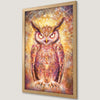 Mystical Owl Art Poster - Boho Chic Wall Decor