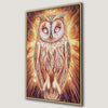 Mystical Owl Framed Canvas Print for Enchanted Decor