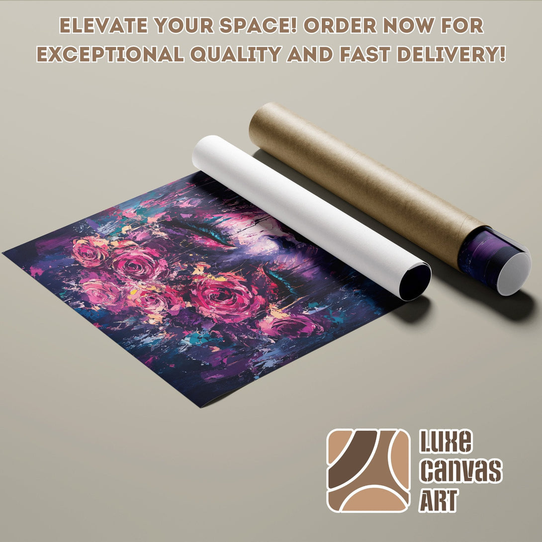 Abstract art Poster Roll with warm, earthy tones. Elevate your space with this stunning artwork!
