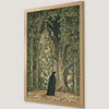 Mystical Raven in Enchanted Woods Art Poster