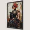 Mystical Raven Woman Art Poster - Gothic Wall Decor