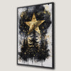 Mystical Starry Night Canvas Print with Abstract Tree Art
