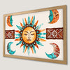 Mystical Sun and Moon Art Poster for Celestial Decor