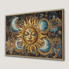 Mystical Sun and Moon Celestial Canvas Print