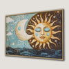 Mystical Sun and Moon Celestial Canvas Print Art