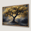 Mystical Tree with Golden Leaves Canvas Print Art