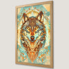 Mystical Wolf Art Poster - Bohemian Chic Wall Decor
