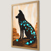 Mystical Wolf Silhouette Art Poster - Wildlife Wall Decor