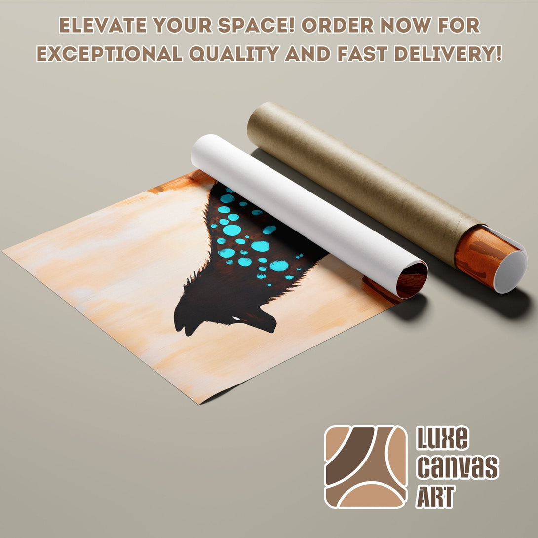 Abstract art Poster Roll with a neutral color palette. Elevate your space with this unique wall art! Order now.