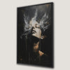 Mystical Woman Portrait Smoke Effect Canvas Print