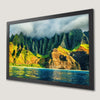 Na Pali Coast Sunset Art Poster - Kauai's Breathtaking Beauty
