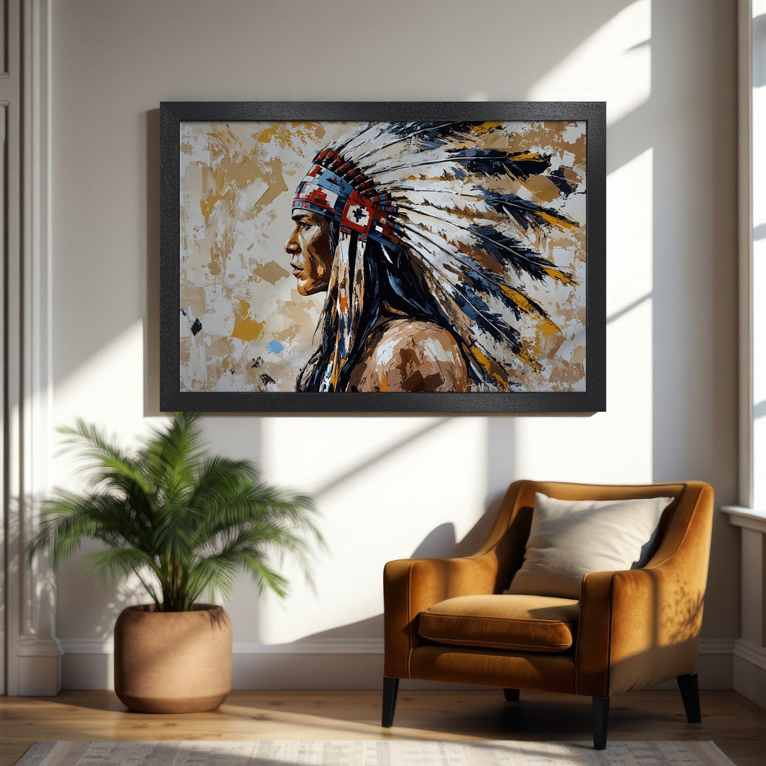 Framed Poster of white floral art with gold accents, perfect for adding elegance to any room.