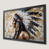Native American Headdress Art Poster - Cultural Wall Decor