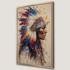 Native American Tribal Headdress Canvas Print Wall Art