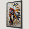 Native American Warrior Art Poster | Tribal Wall Decor
