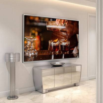 Negroni Cocktail Canvas Print for Kitchen or Bar Decor