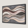 Neutral Earth Tone Pastel Waves Canvas Print Art