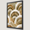 Neutral Wave Pattern Art Poster - Bohemian Home Decor