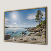 Nevada's East Shore Beach Canvas Print of Lake Tahoe