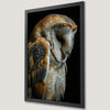 Nocturnal Barn Owl Art Poster for Serene Decor